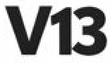 Bold black text displaying "V13" on a white background, inspired by the calm focus of meditation.